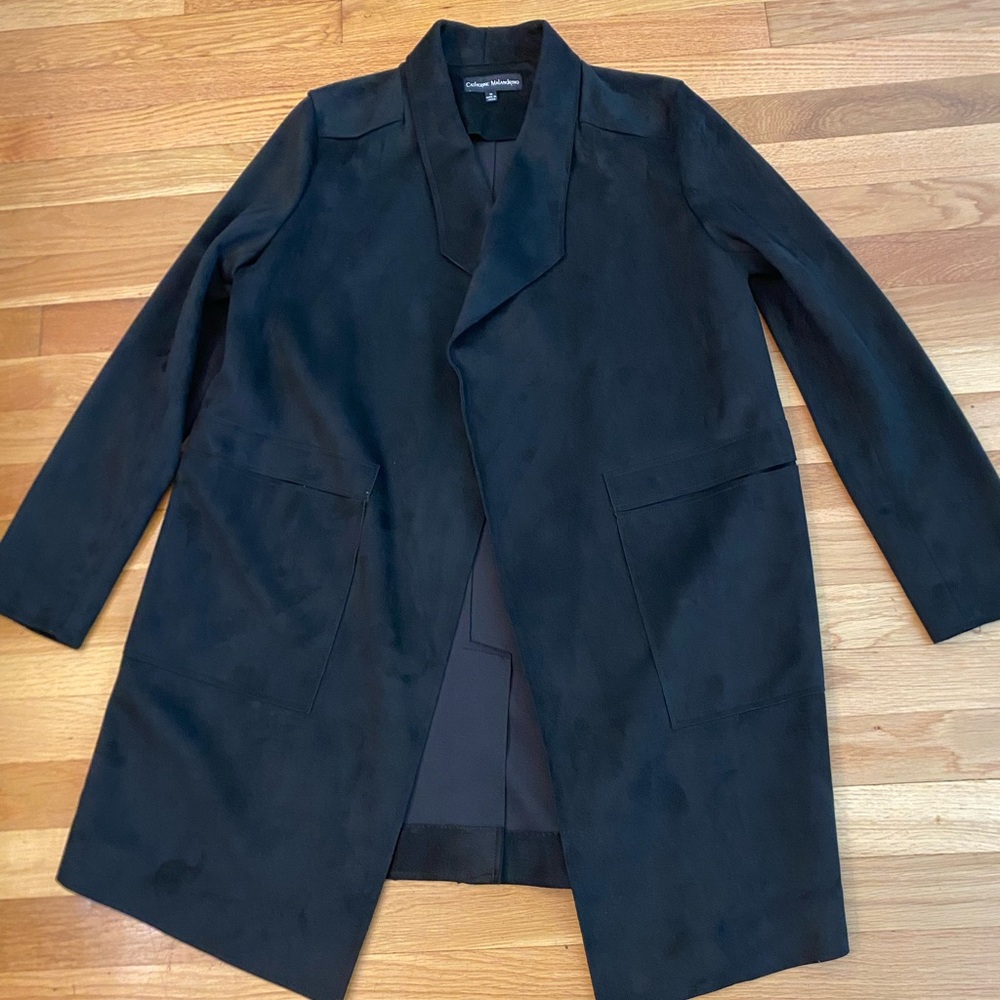 Catherine Malandrino Black faux suede size medium